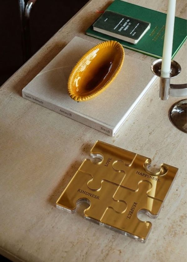 Puzzle 4 Peças Dourado