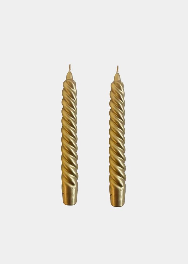 Vela Castiçal Twist Bold Dourado
