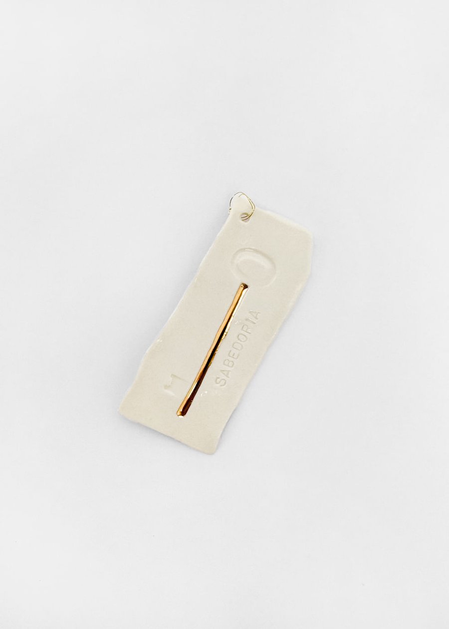 Chave De Porcelana Com Ouro - Sabedoria