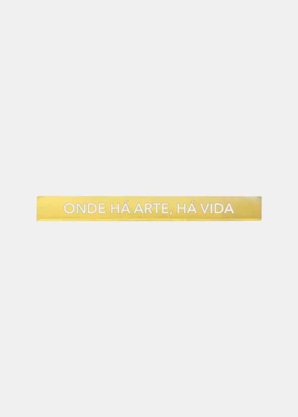 Adorno Régua Duo "Onde Há Arte Há Vida" 40cm