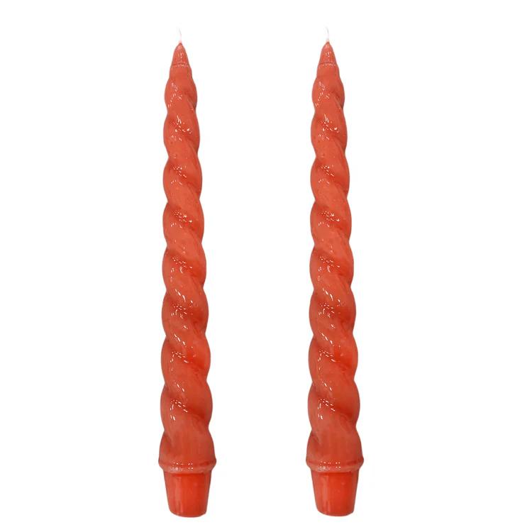 Dupla Vela Castiçal Nuvem Terracota