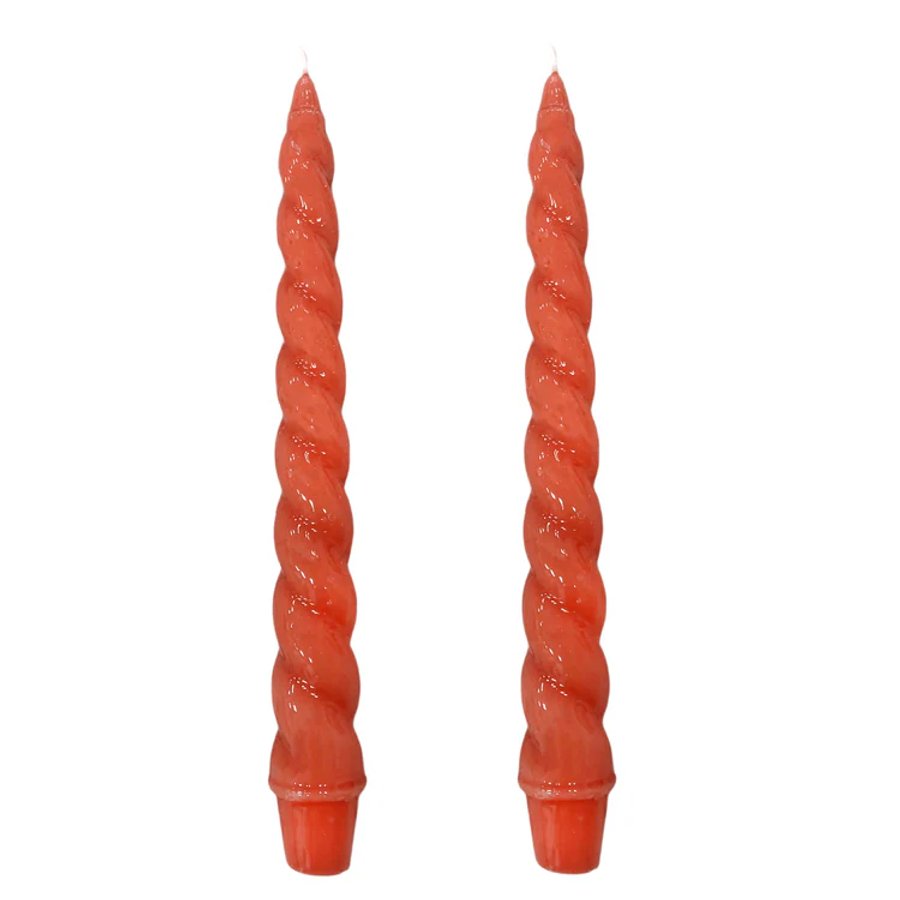Dupla Vela Castiçal Nuvem Terracota