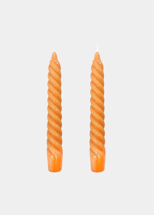 Vela Castiçal Twist Bold Laranja
