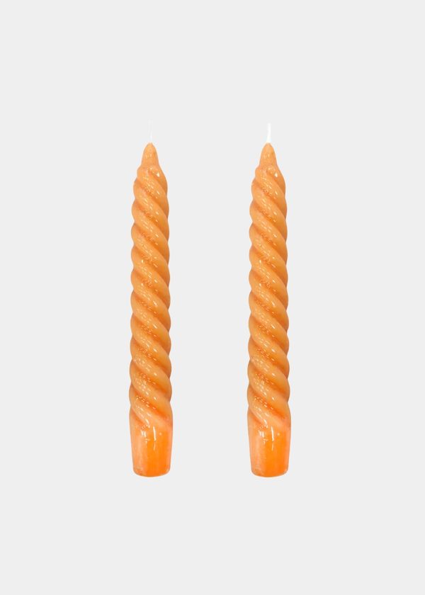 Vela Castiçal Twist Bold Laranja