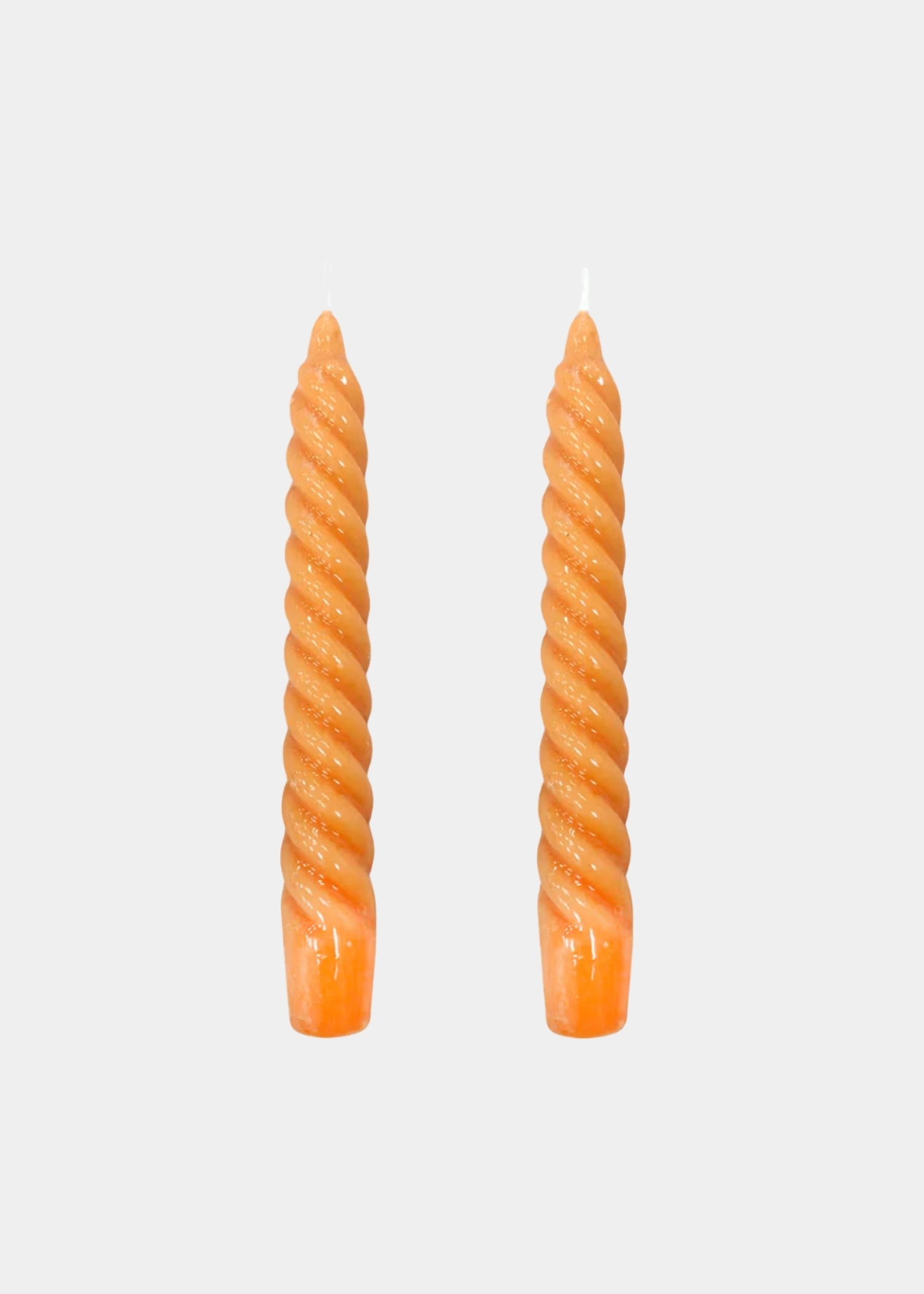 Vela Castiçal Twist Bold Laranja 1