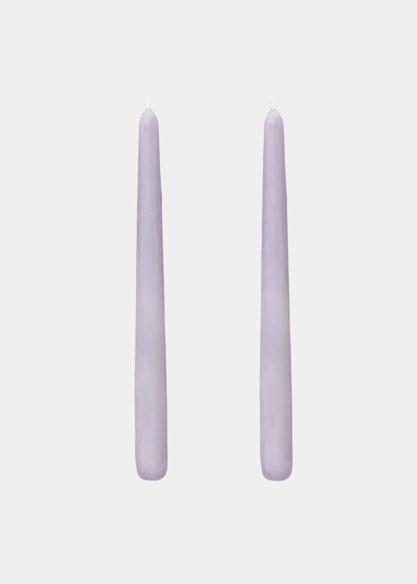 Dupla Vela Castiçal Cônica Lilás G