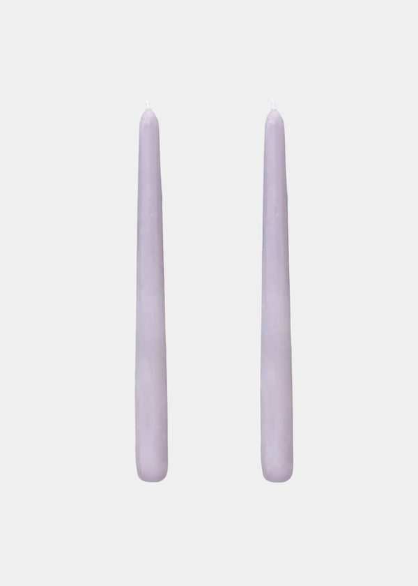 Dupla Vela Castiçal Cônica Lilás G