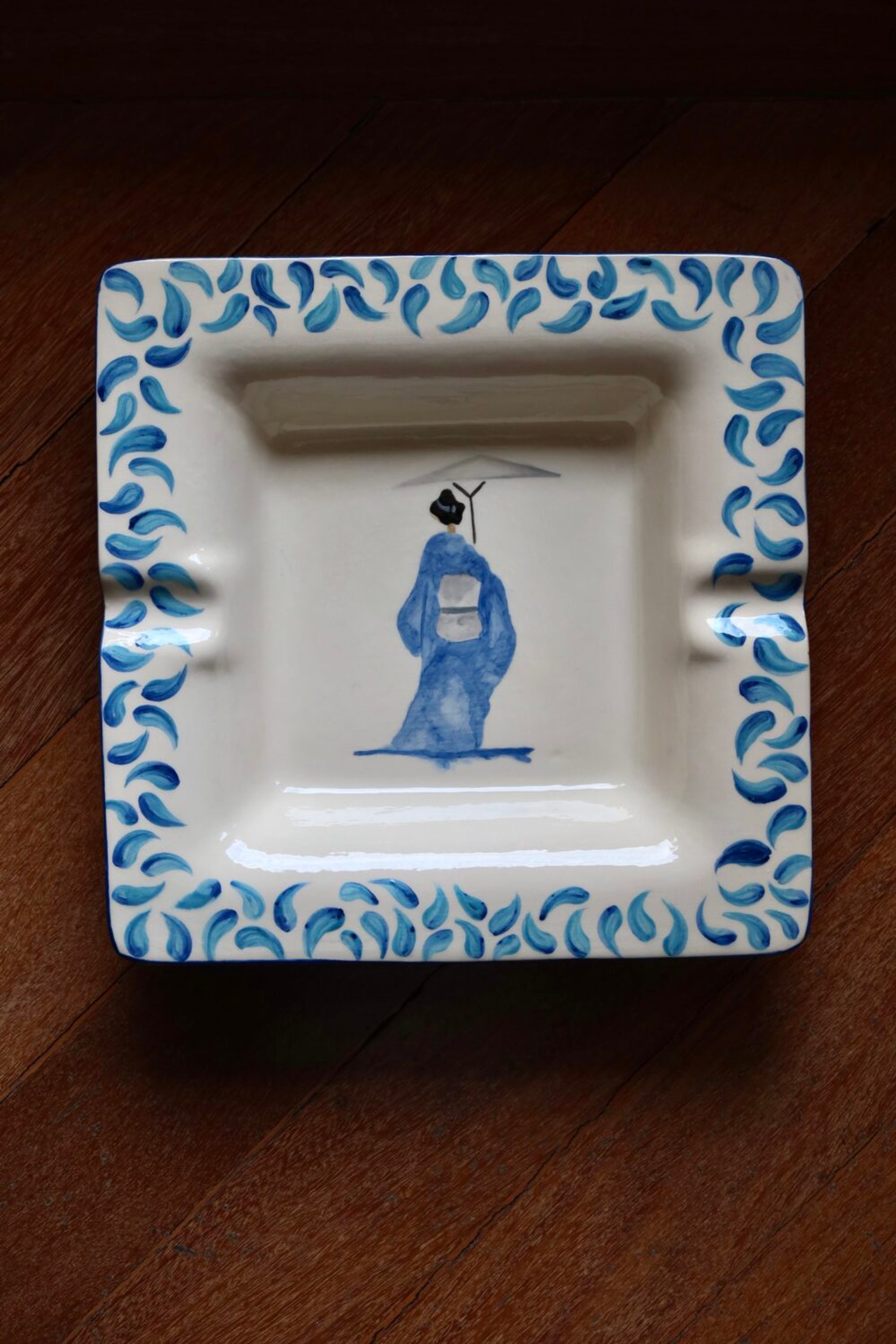 Cinzeiro Geisha Azul 3