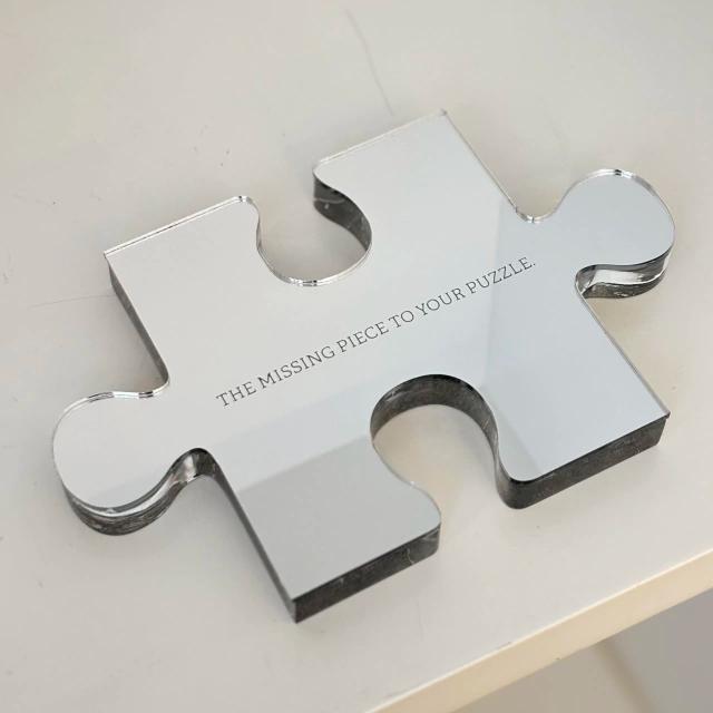 Puzzle Missing Piece Prateado
