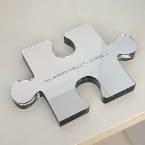 Puzzle Missing Piece Prateado