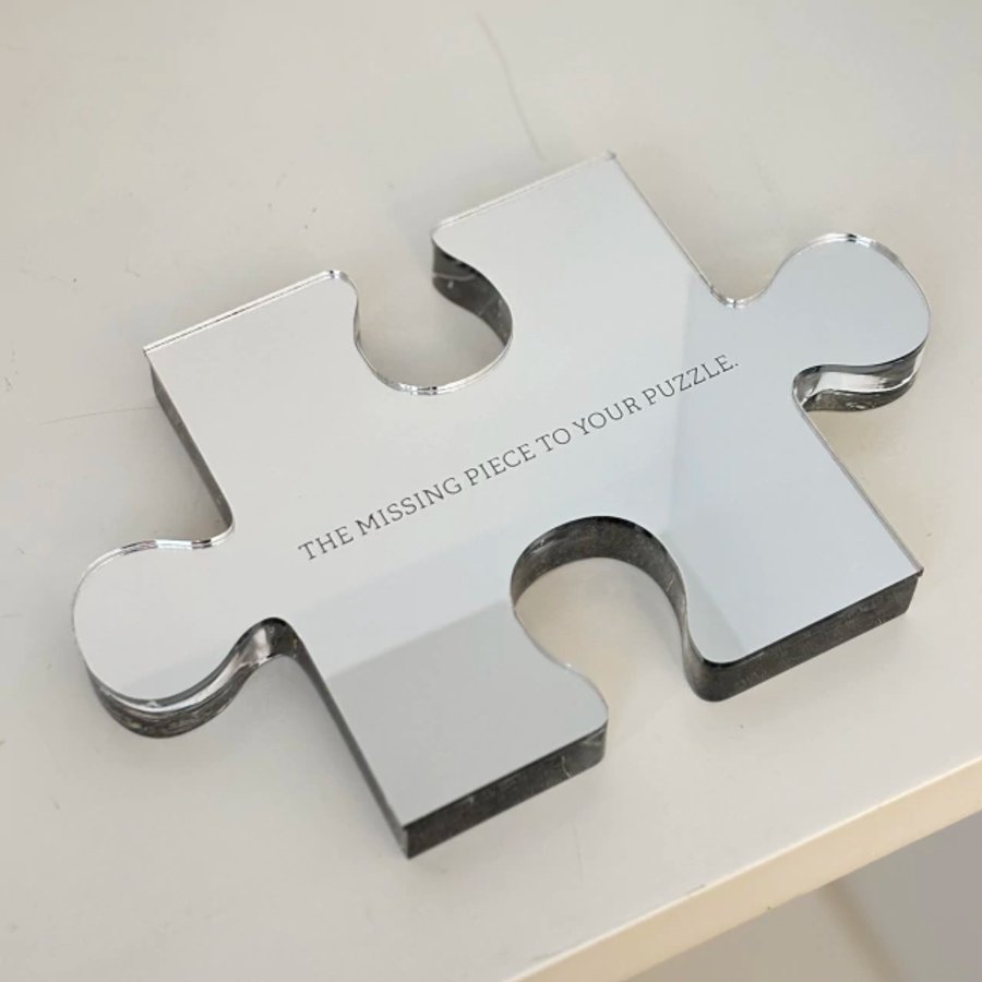 Puzzle Missing Piece Prateado