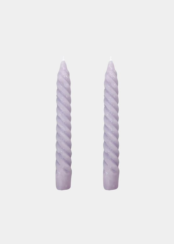 Vela Castiçal Twist Bold Lilás
