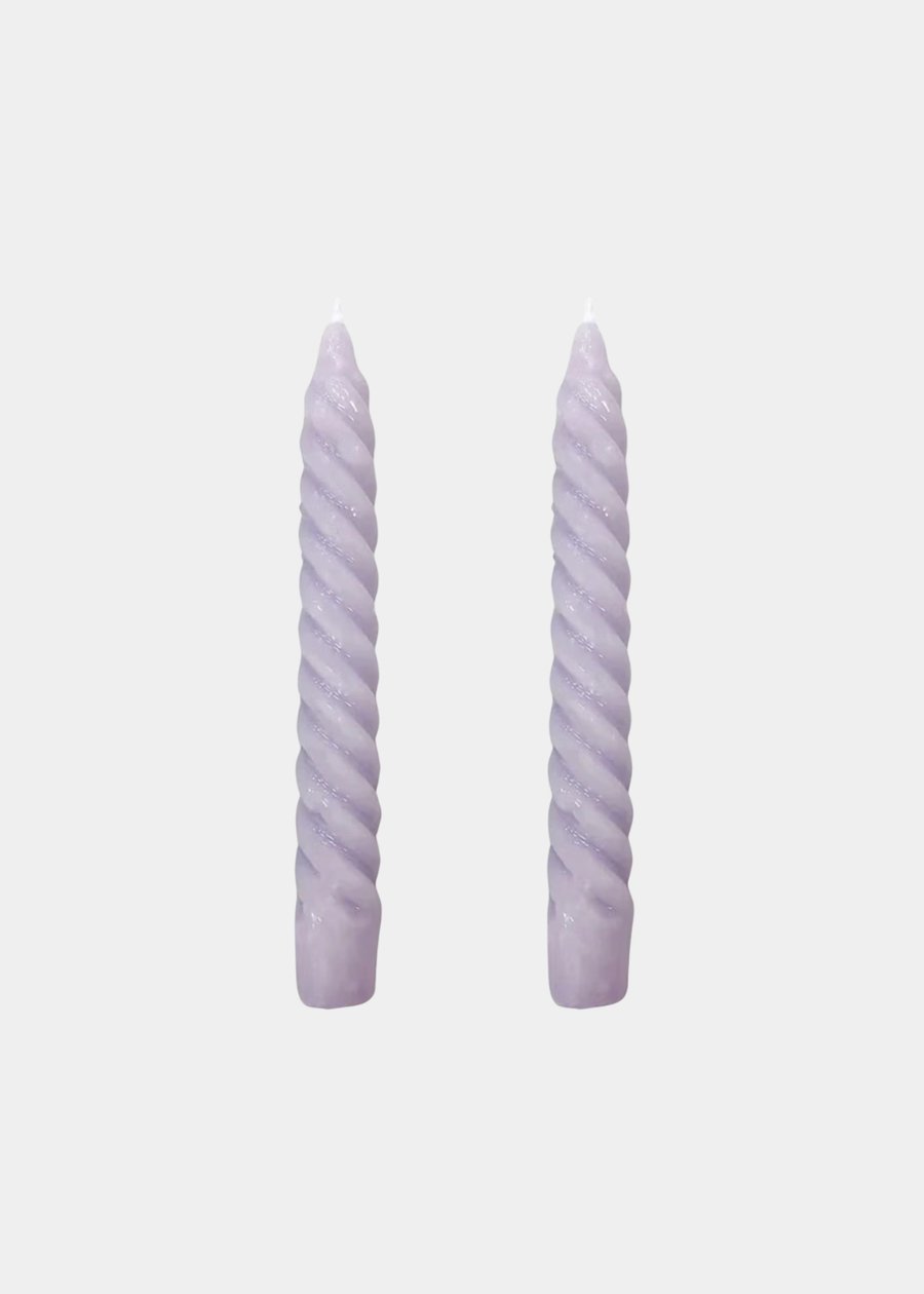 Vela Castiçal Twist Bold Lilás