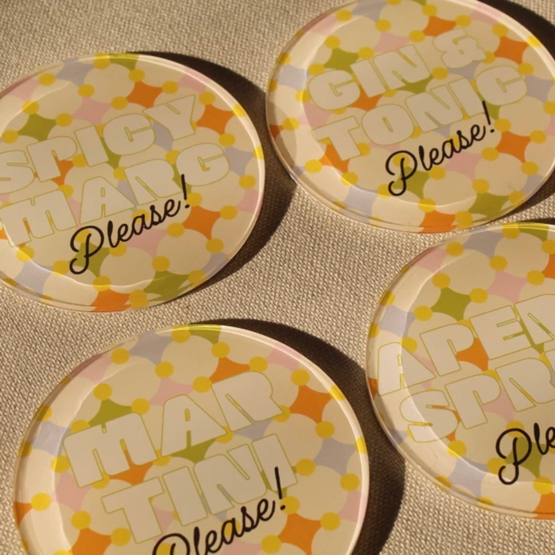 Set Porta Copos Drink, please 3