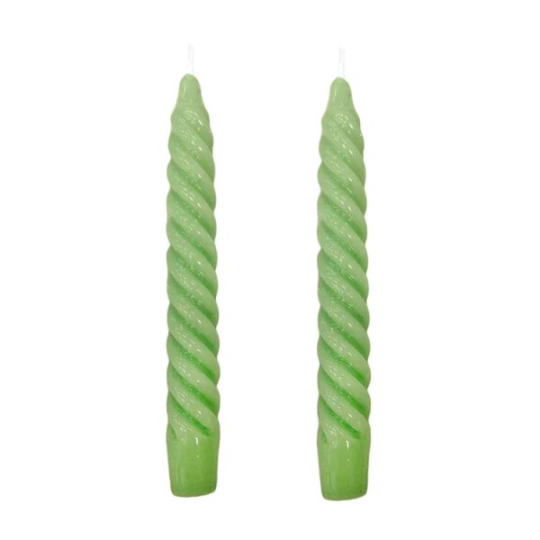 Vela Para Castiçal Twist Bold Verde Claro