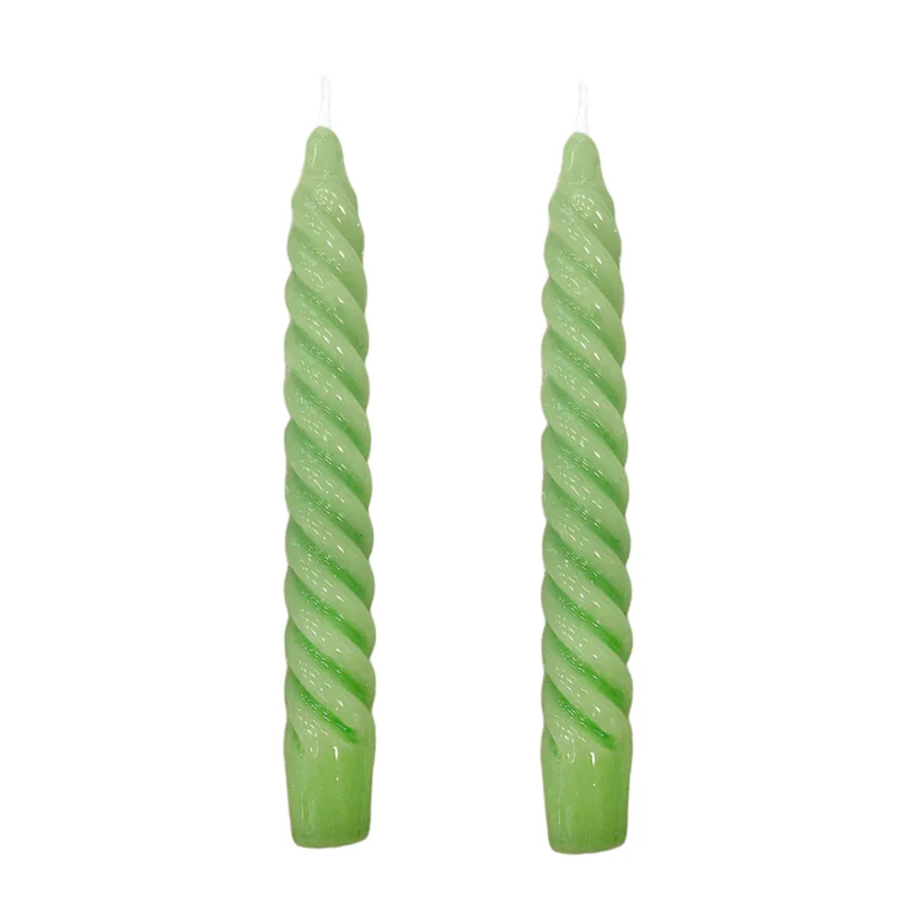 Vela Para Castiçal Twist Bold Verde Claro 1