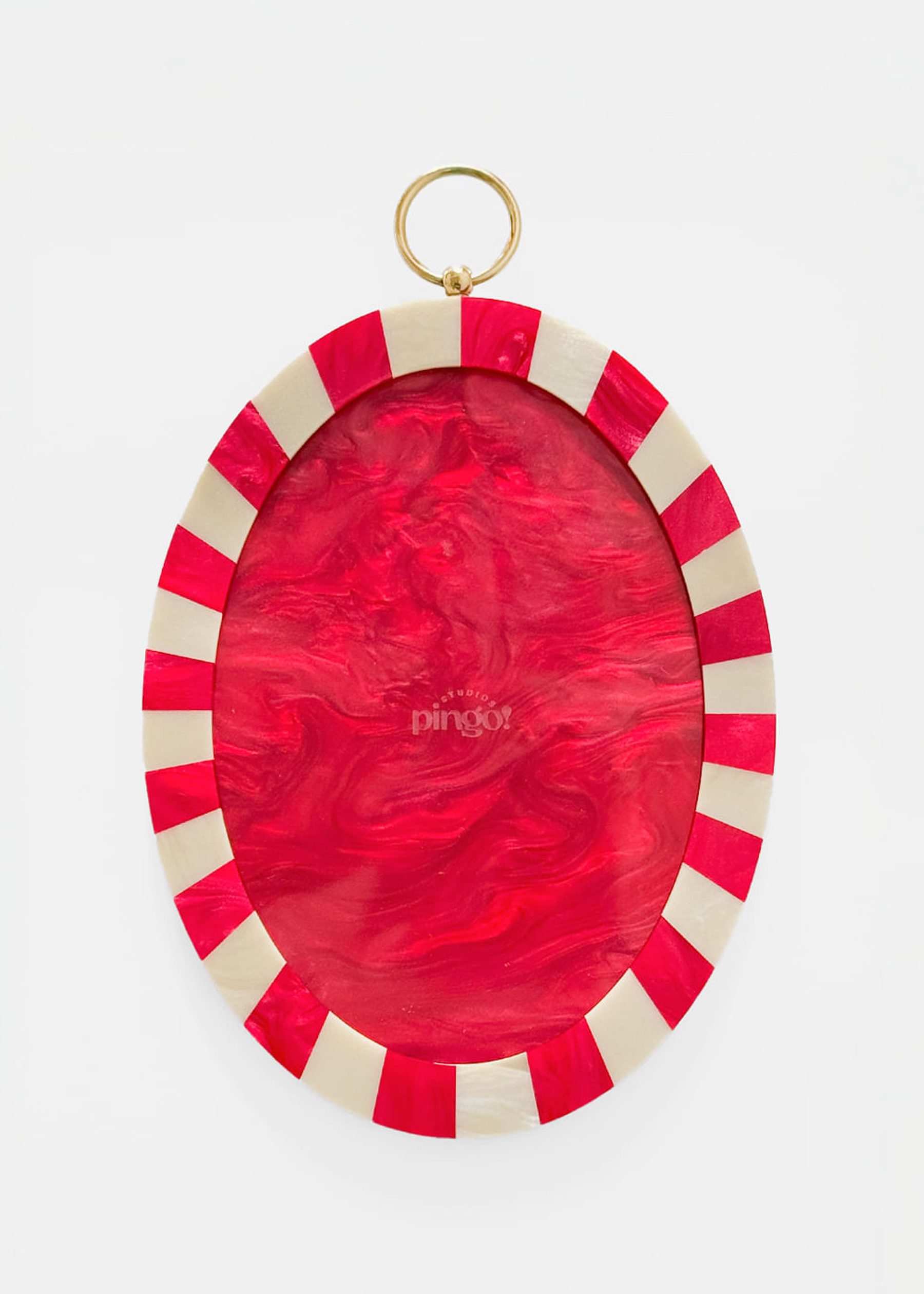 Porta Retrato De Parede Em Acrílico Vermelho 2