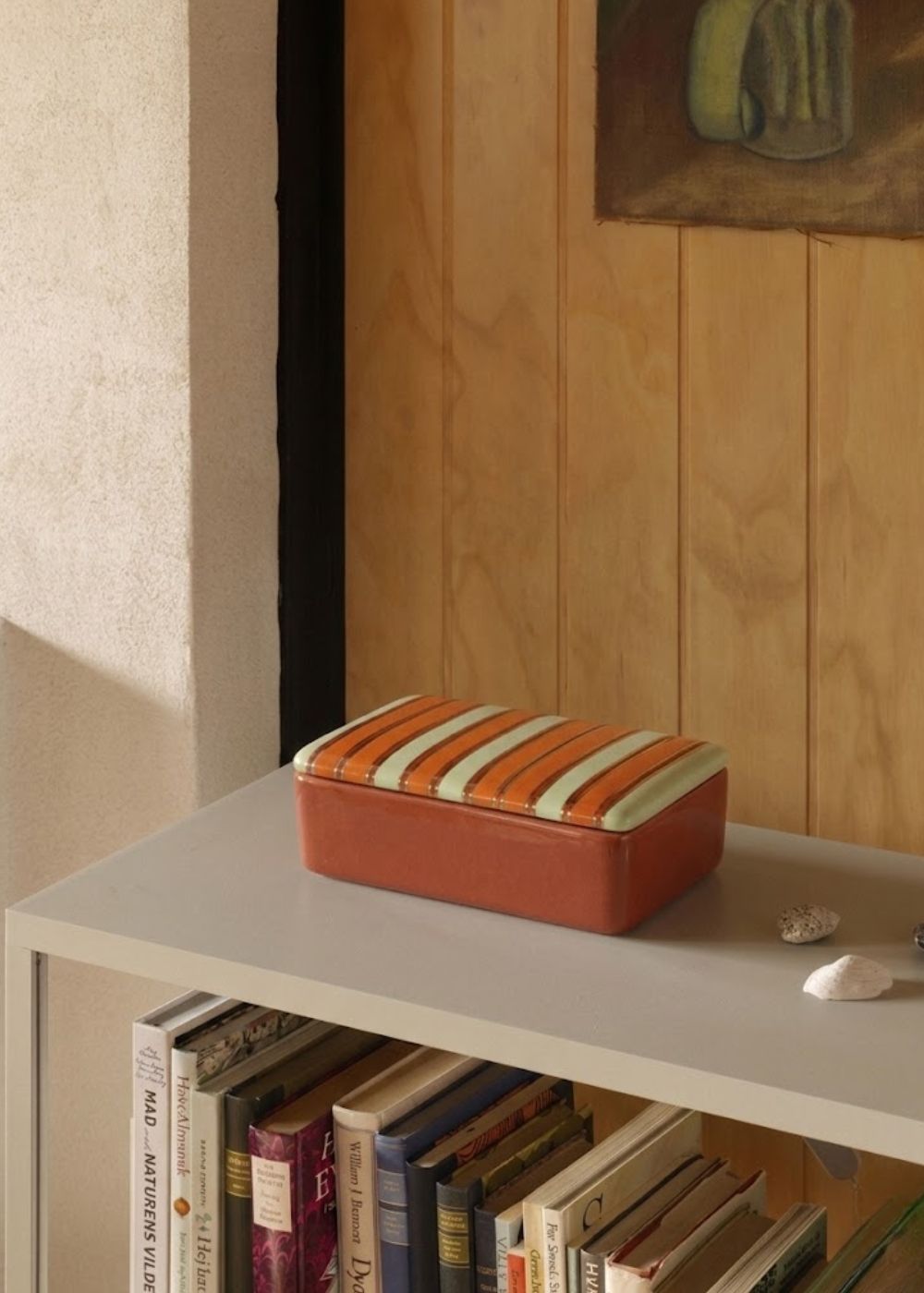 Striped Box Laranja e Vermelha