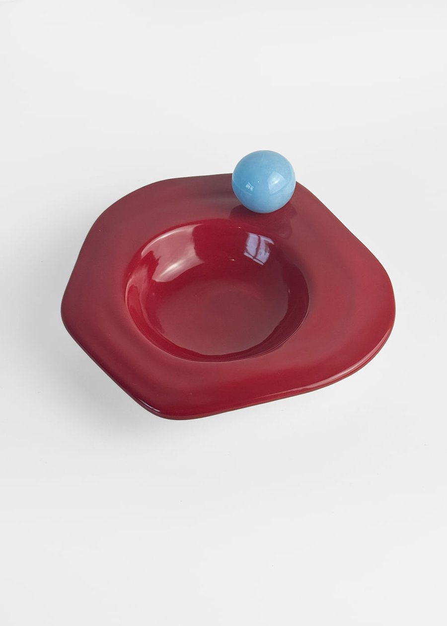 Apoio decorativo Organic Vermelho