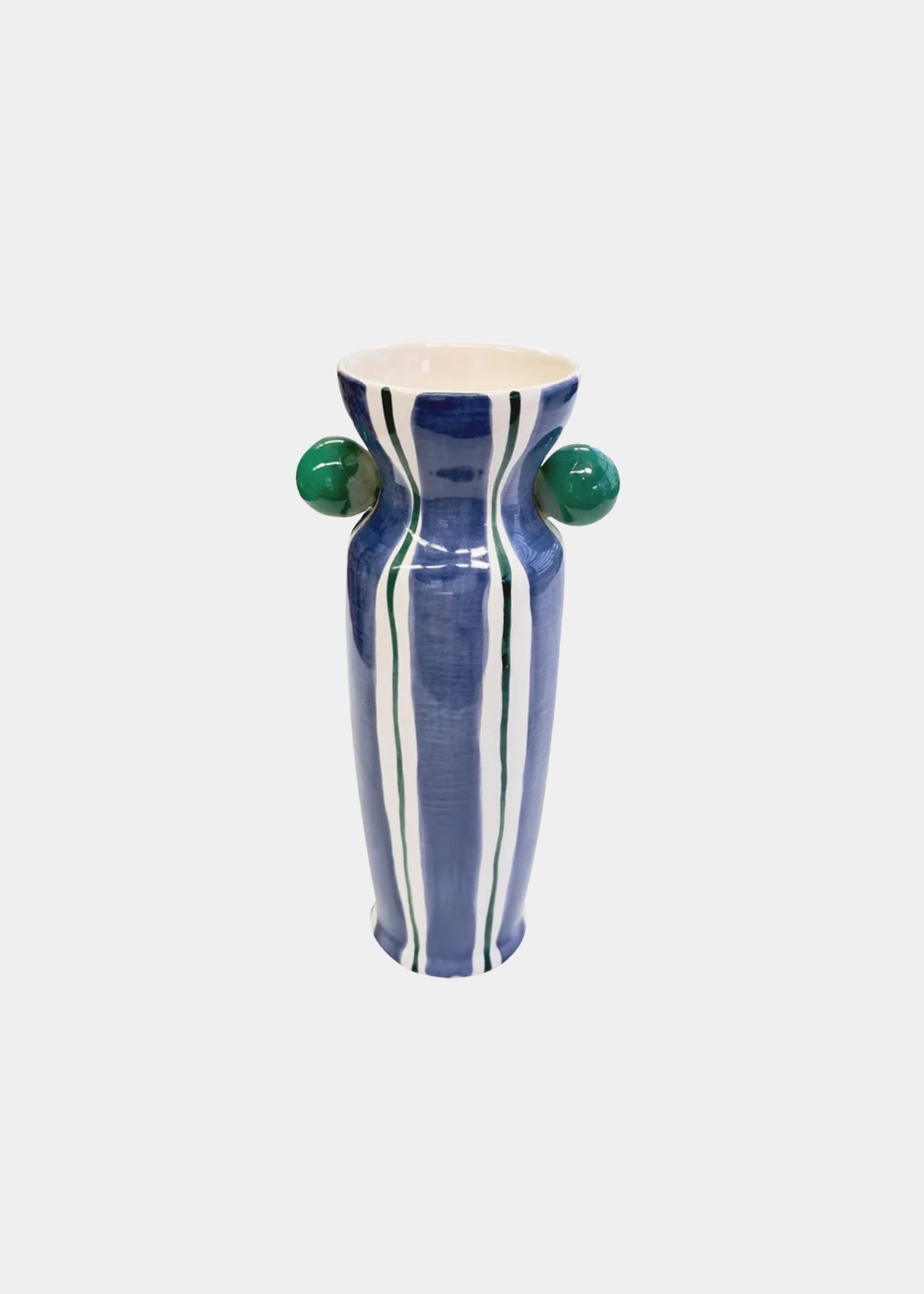Vaso Cerâmica Agatas Azul 2
