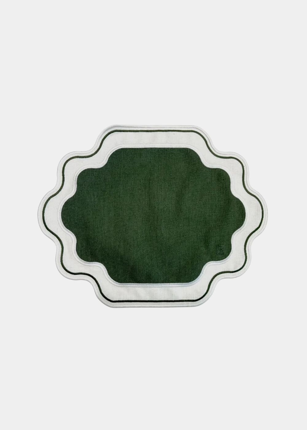 Jogo Americano Ella Verde E Branco