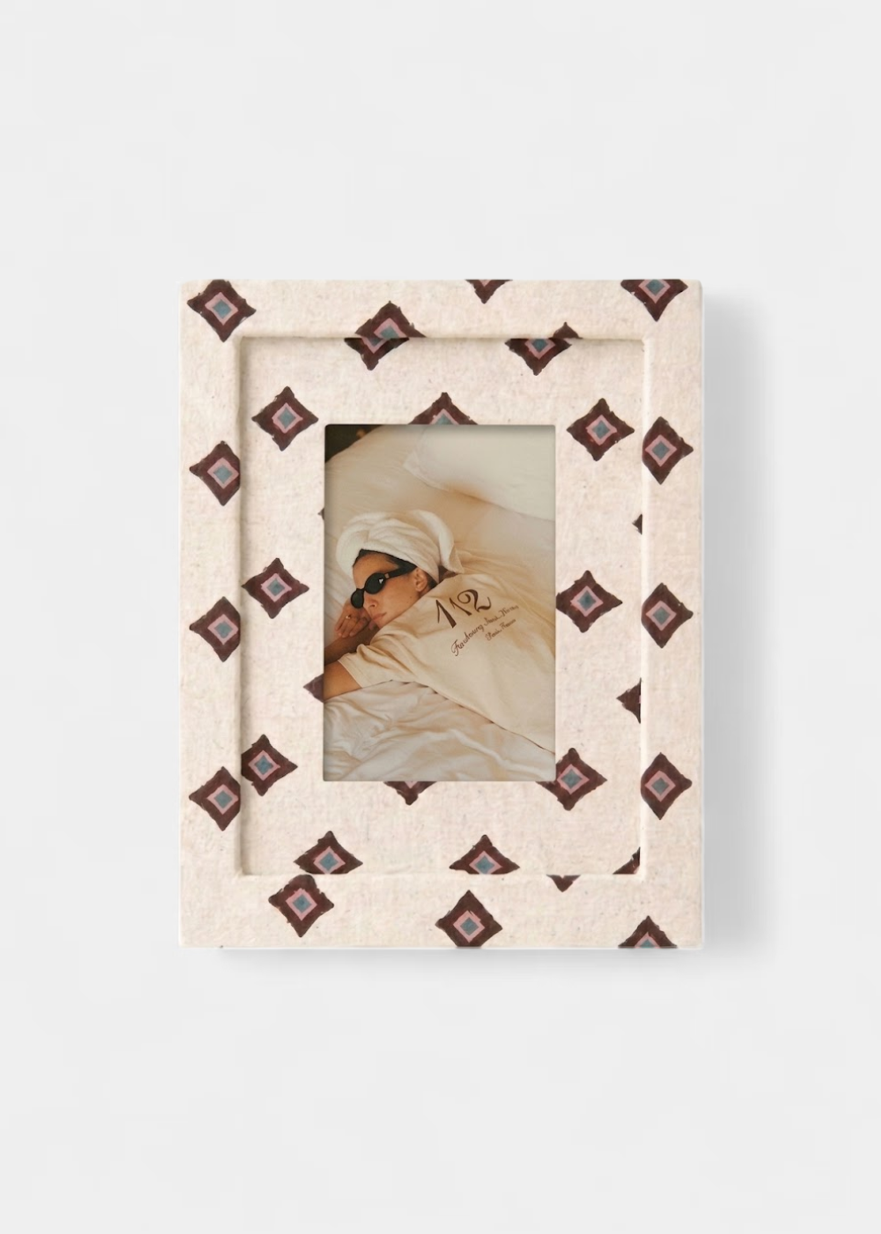 Quadro De Tecido Arabesque Branco 2