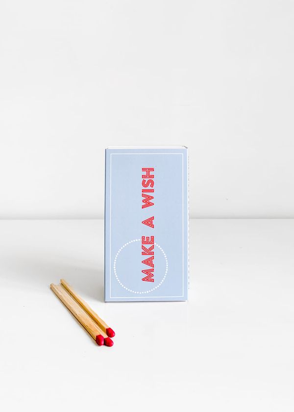 Caixa De Fósforo Wish Azul