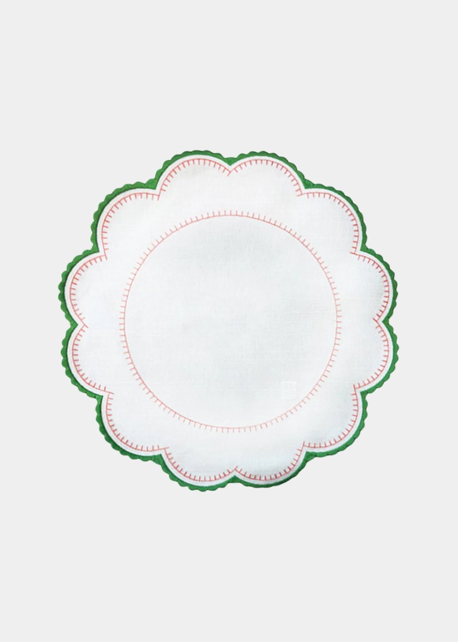 Jogo Americano Flowerscape Verde E Rosa