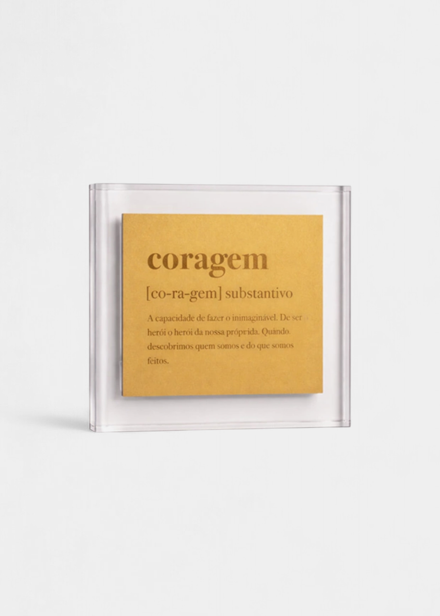 Quadro Definição Coragem
