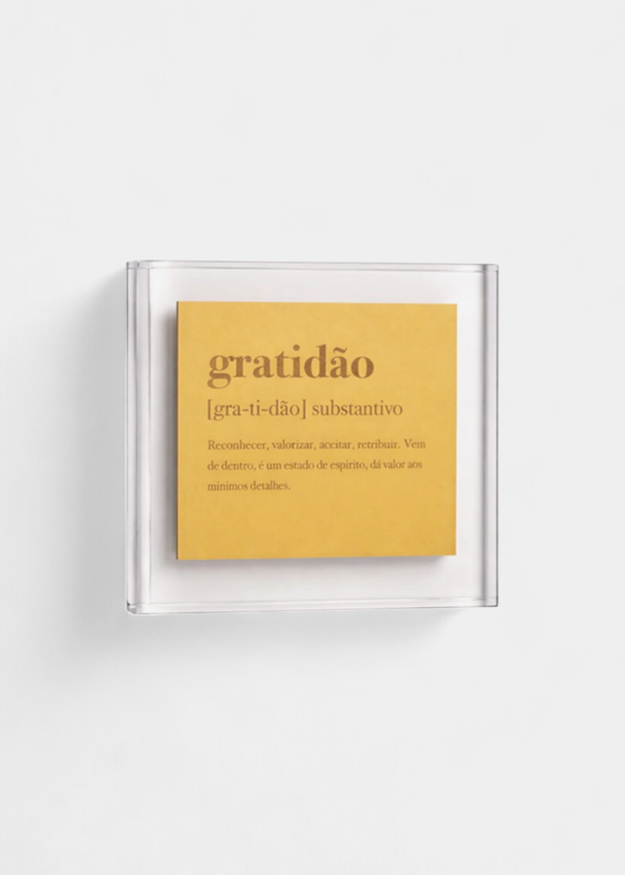 Quadro Definição Gratidão