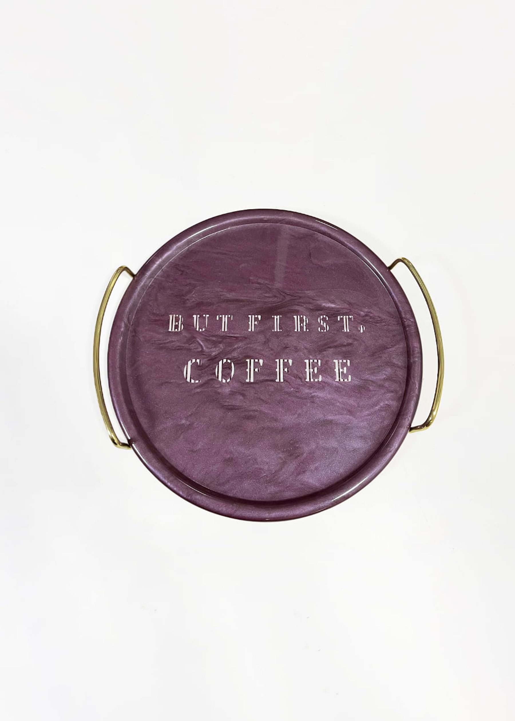 Bandeja De Acrílico "But First, Coffee" 4