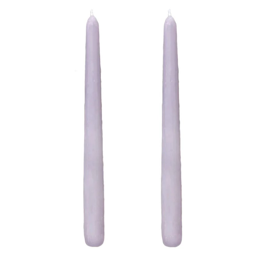 Dupla Vela Castiçal Cônica Lilás G