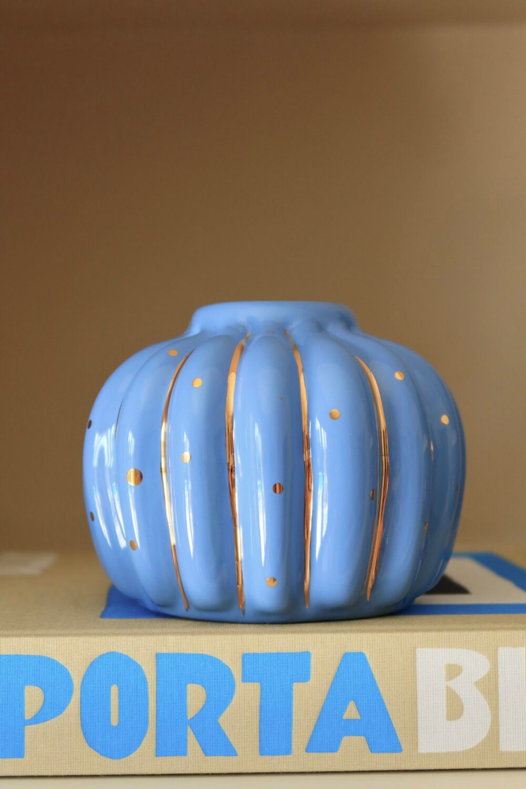 Vaso Gold Illusion Azul 2