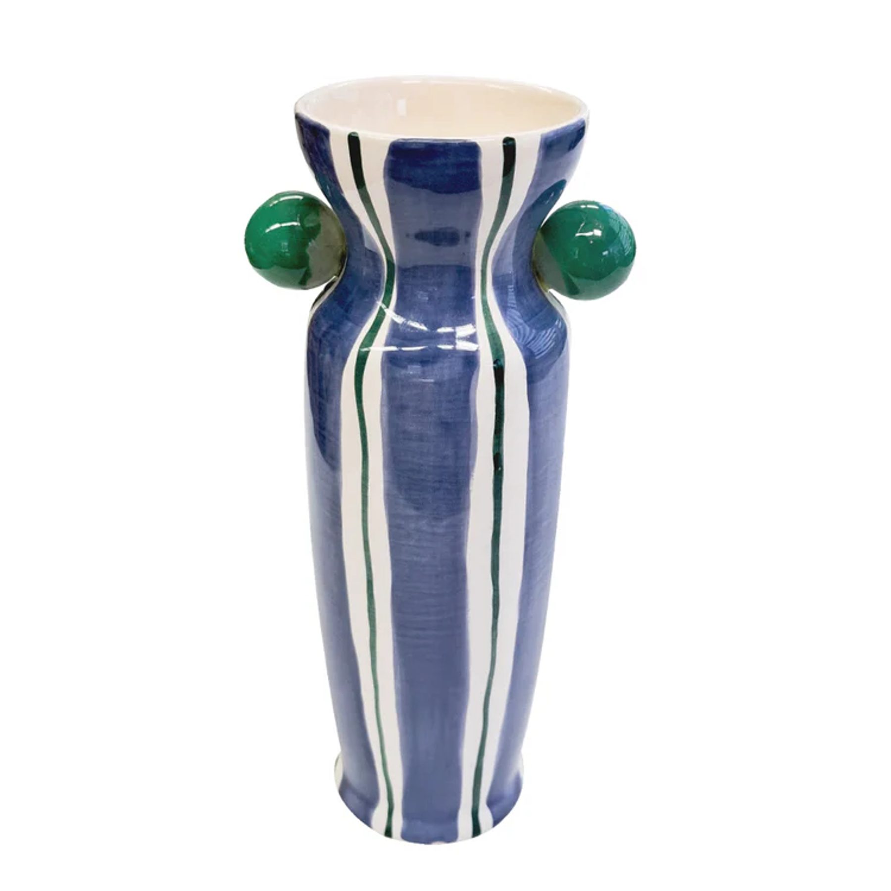 Vaso Cerâmica Agatas Azul 3
