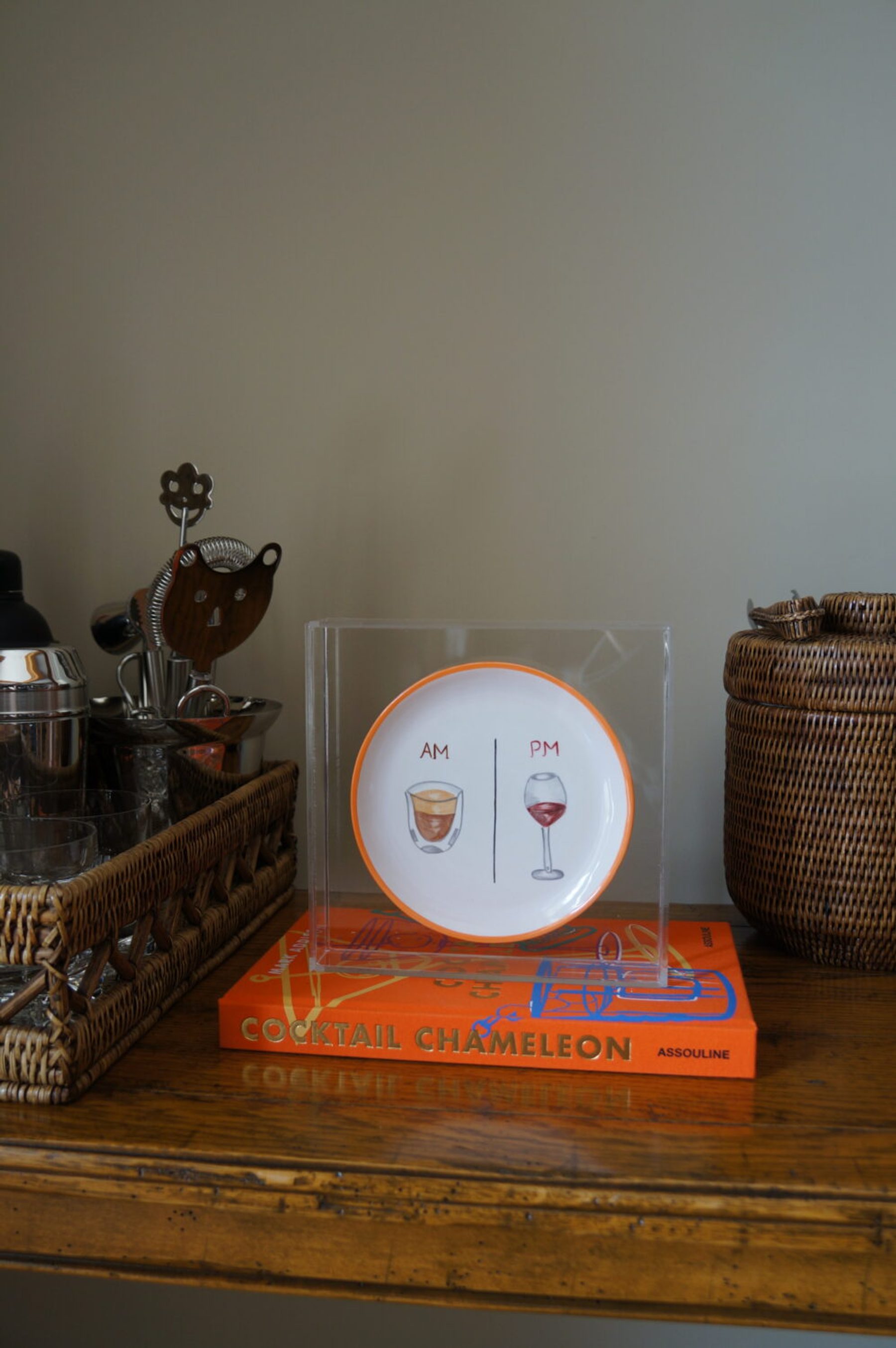 Quadro Acrylic Piece AM.PM – Borda Laranja 4