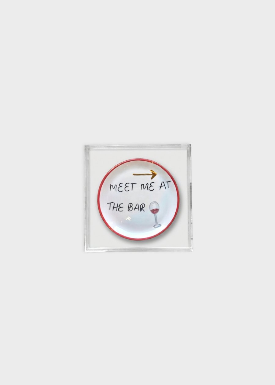Quadro Acrylic Piece Meet Me At Bar – Vinho
