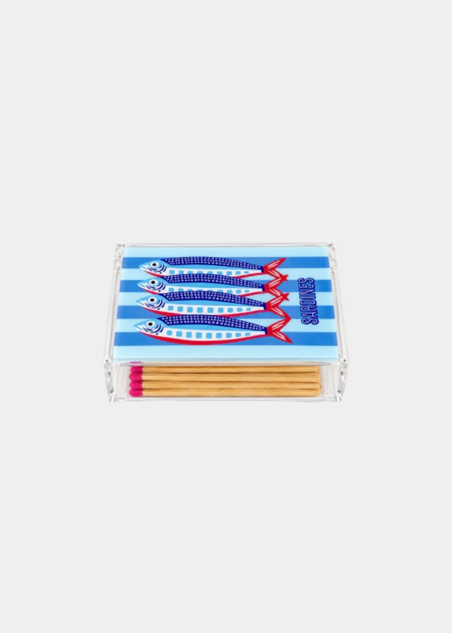 Caixa De Fósforo Sardinha Azul