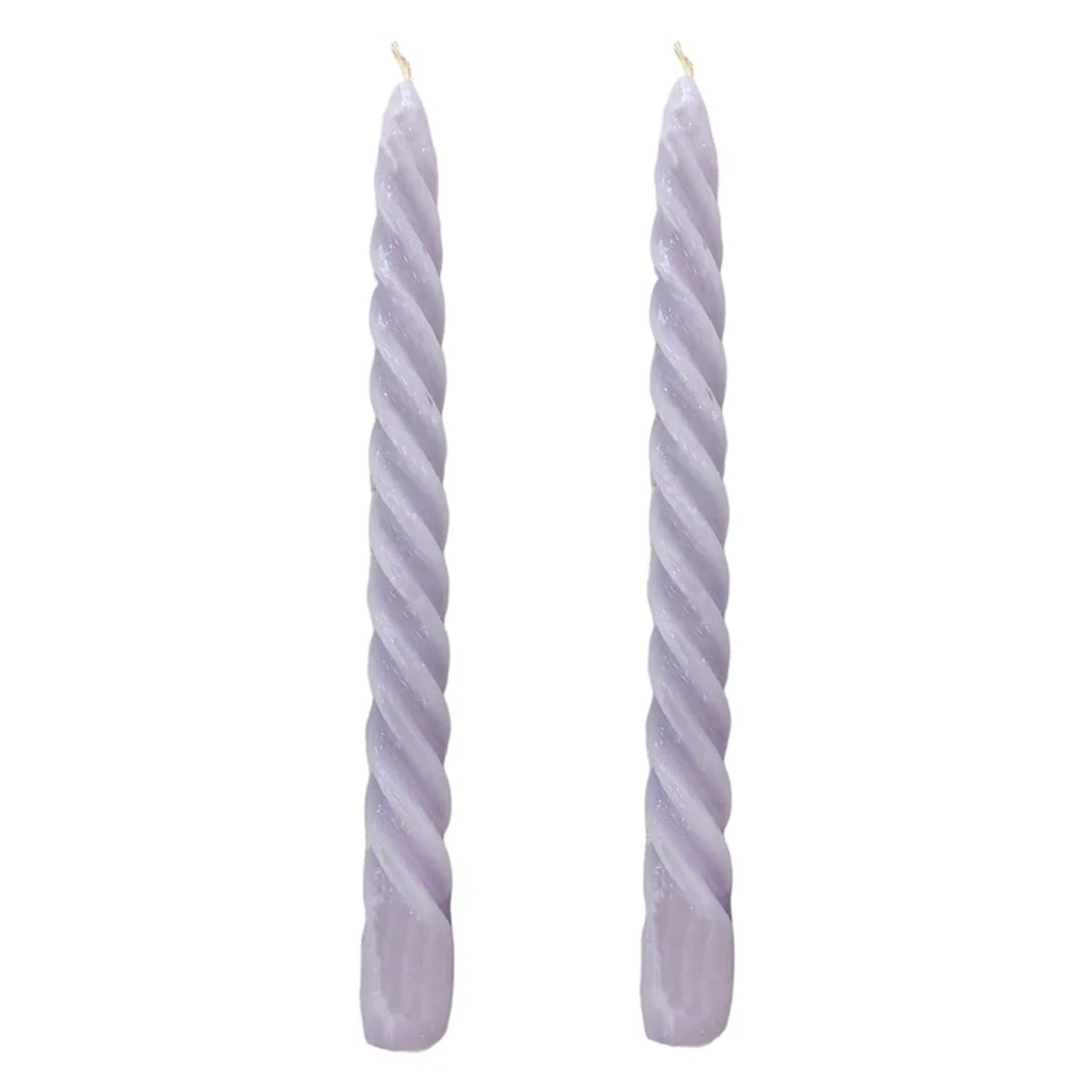 Dupla Vela Castiçal Twist Lilás 3