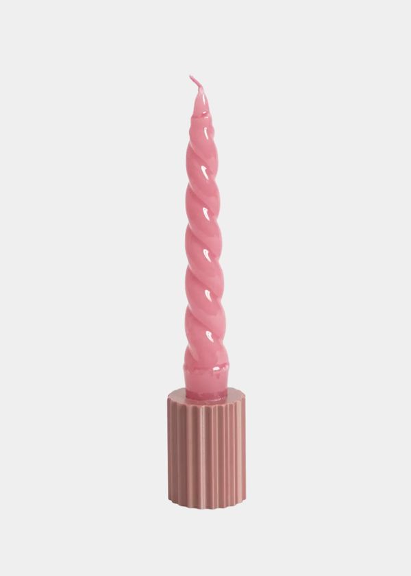 Castiçal Wave 3D M Rosa Antigo