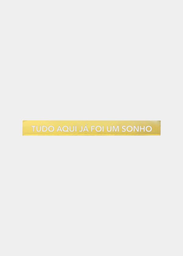 Adorno Régua Duo "Tudo Aqui Já Foi Um Sonho" 40cm