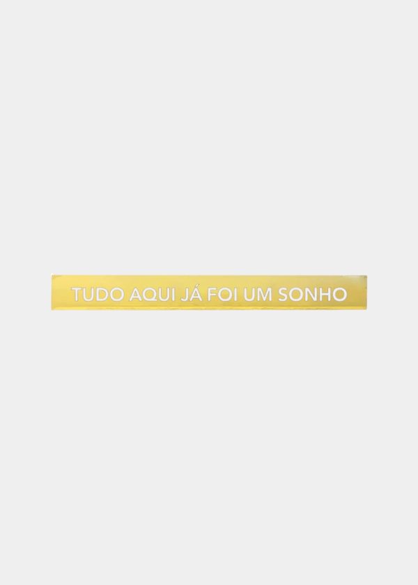 Adorno Régua Duo "Tudo Aqui Já Foi Um Sonho" 40cm