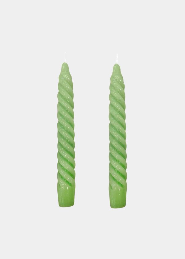 Vela Para Castiçal Twist Bold Verde Claro