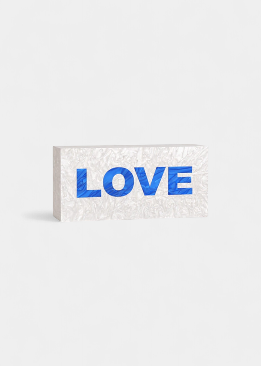 Quadro Love Marmorizado