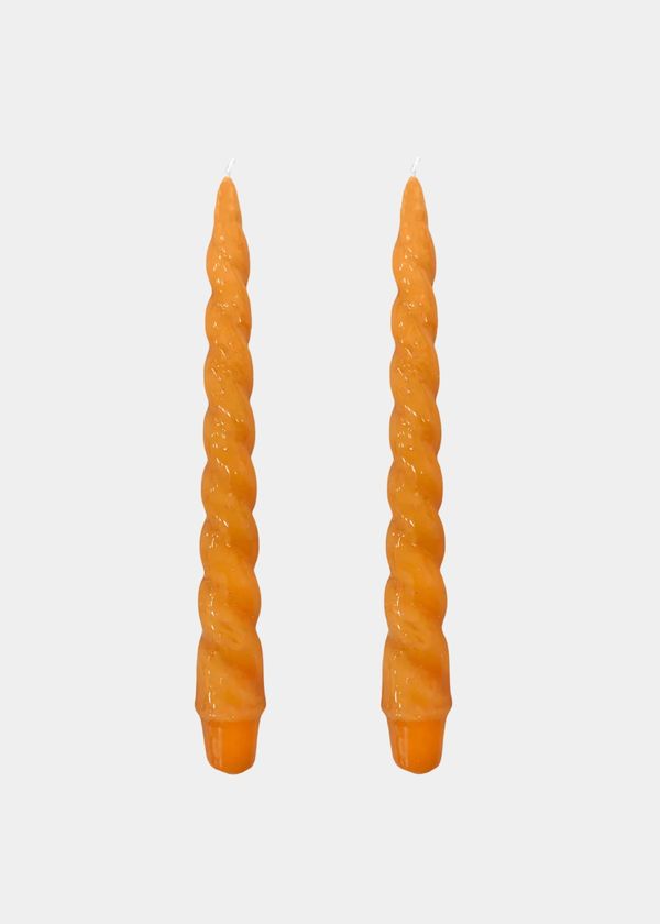 Dupla Vela Castiçal Nuvem Laranja