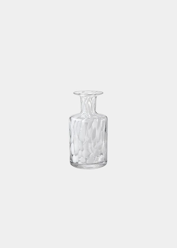 Vaso De Vidro Demi Branco 17CM
