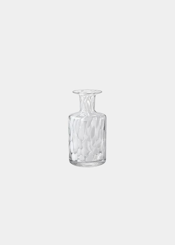 Vaso De Vidro Demi Branco 17CM