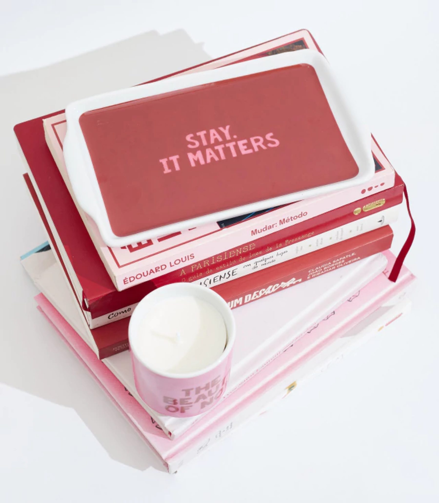 Kit Vela E Bandeja Bem-Estar Rosa 3