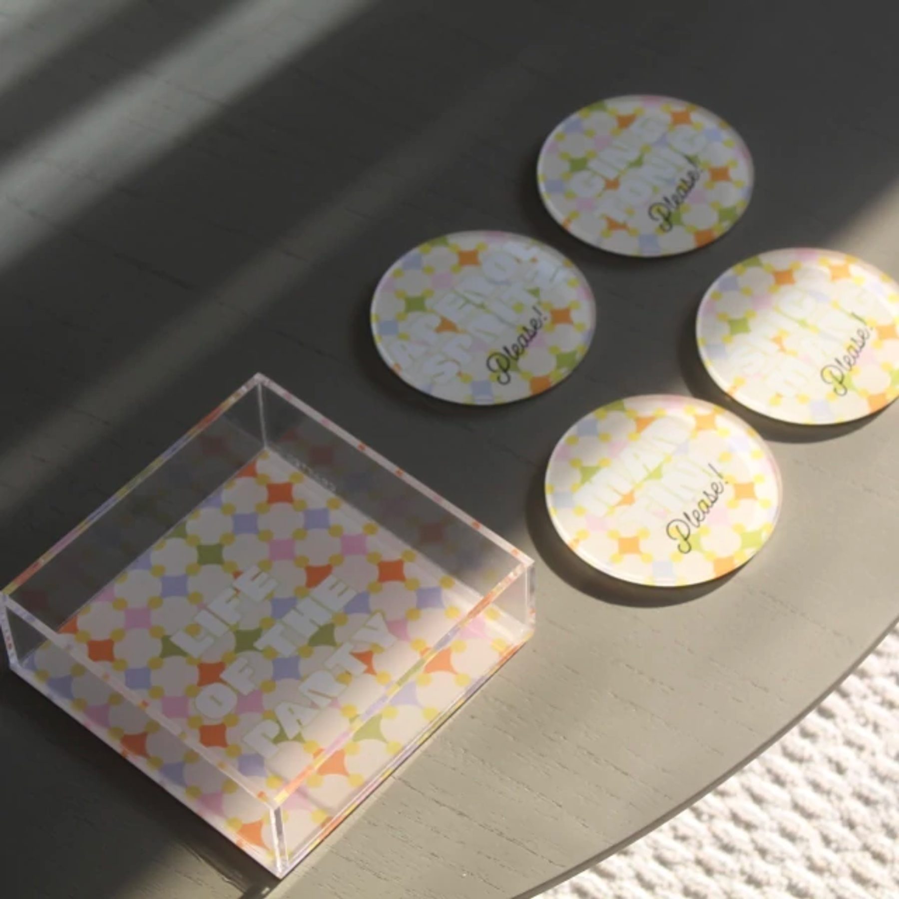 Set Porta Copos Drink, please 2