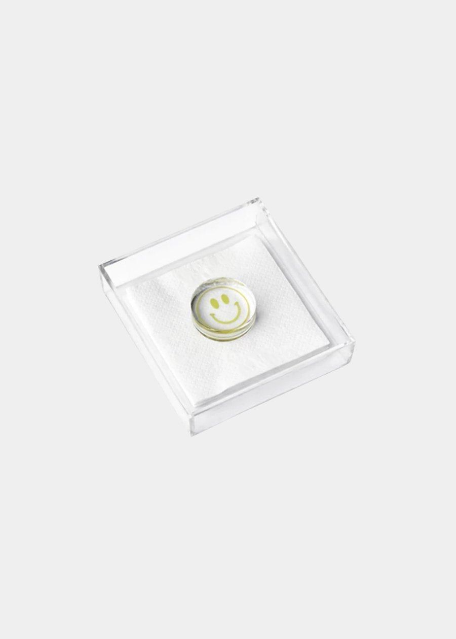 Porta Guardanapo Smiley Amarelo