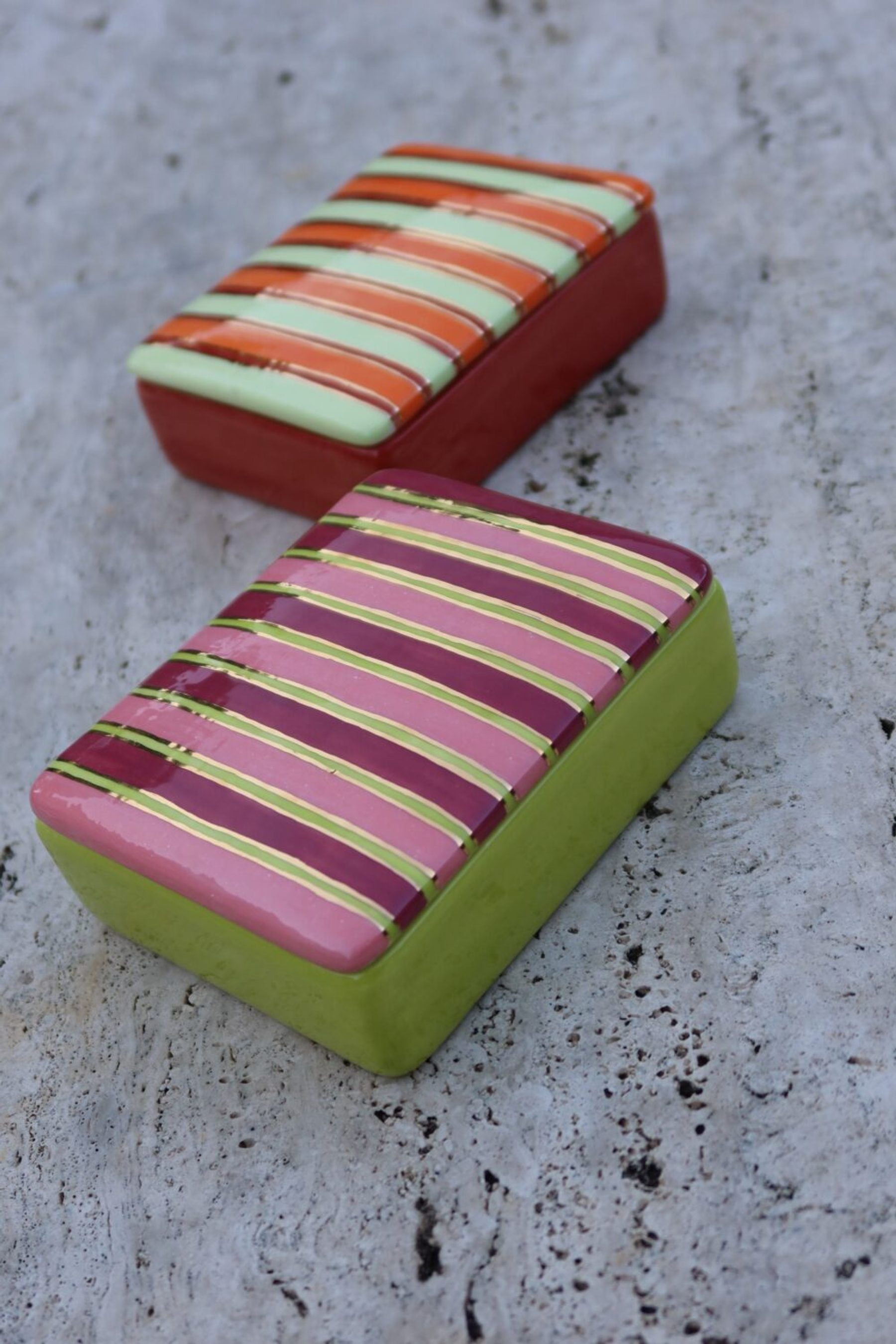 Striped Box Pink e Bordô 2